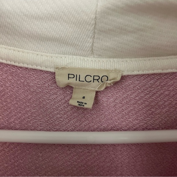 Anthropologie Pilcro Oversized Pastel Colorblock Patchwork Hoodie Sweatshirt S - Picture 11 of 12